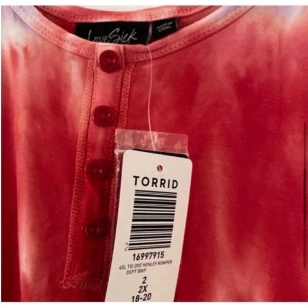 TORRID Lovesick Tie Dye Romper - Picture 8 of 8